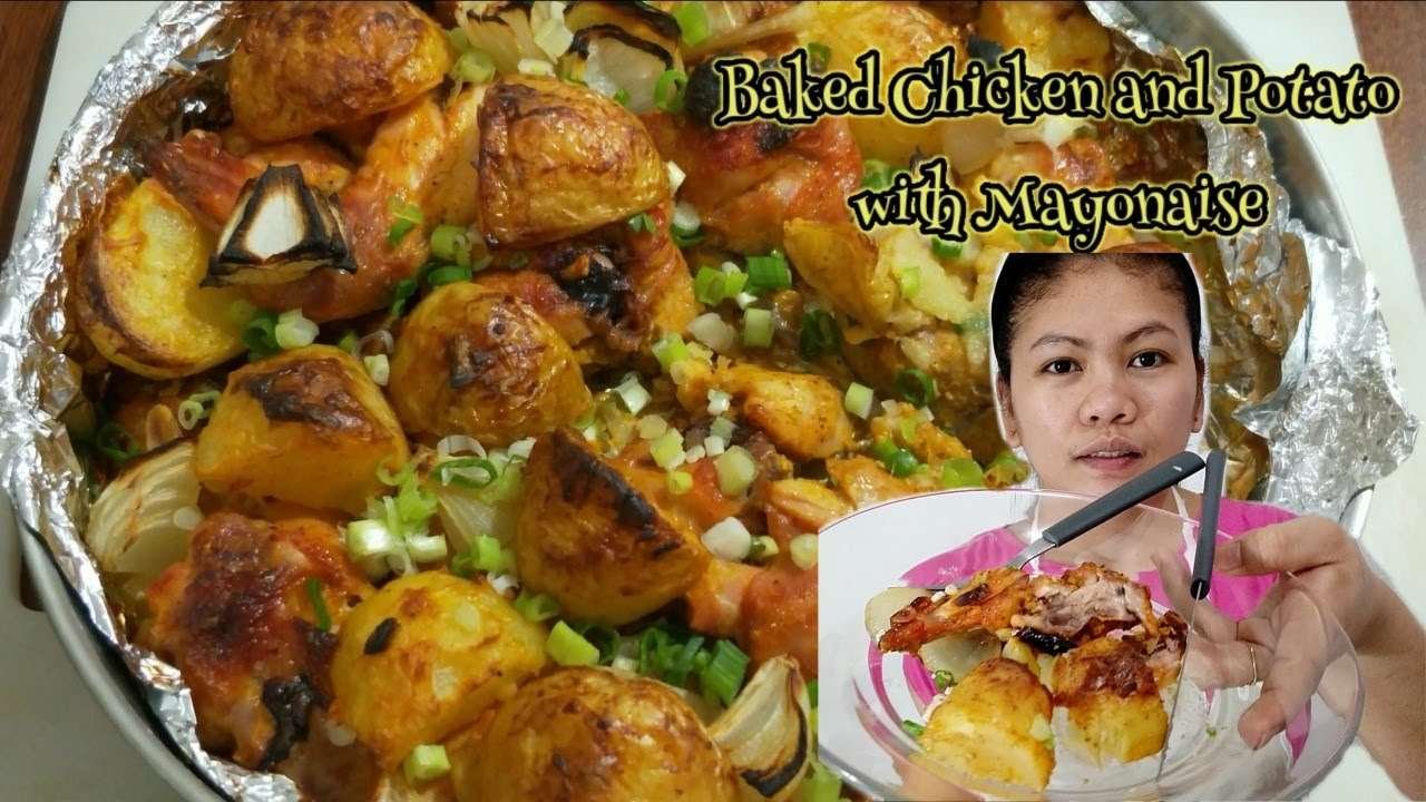 BAKED CHICKEN AND POTATO WITH MAYONNAISE IN THE OVEN | MY HOME COOKING VERSION || Sarah Bornasal