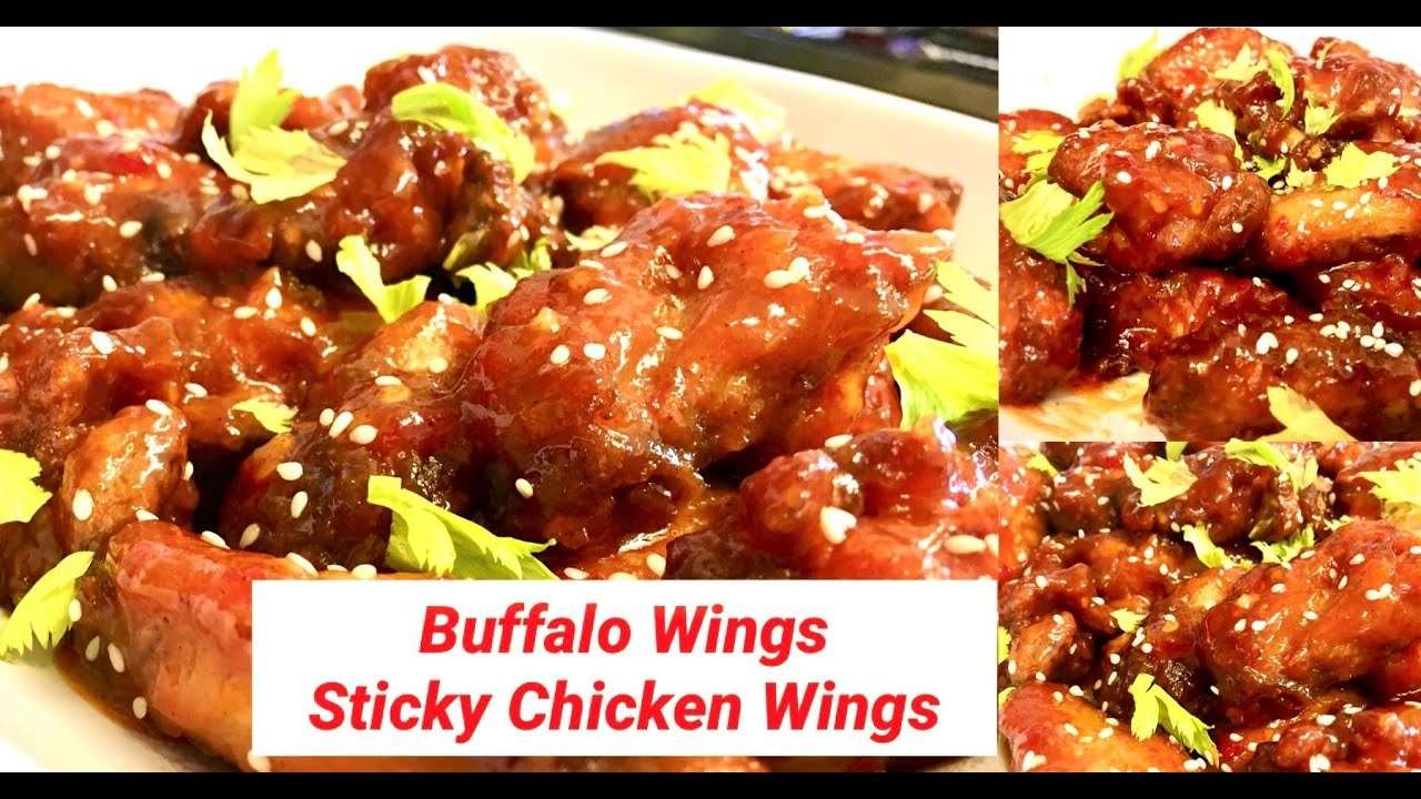 Buffalo Chicken Wings Recipe | How To Make Sticky Chicken Wings | চিকেন বাফেলো উইংস রেসিপি#ishasvlog