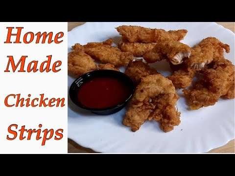 Crispy chicken recipe | home made chicken tenders strips