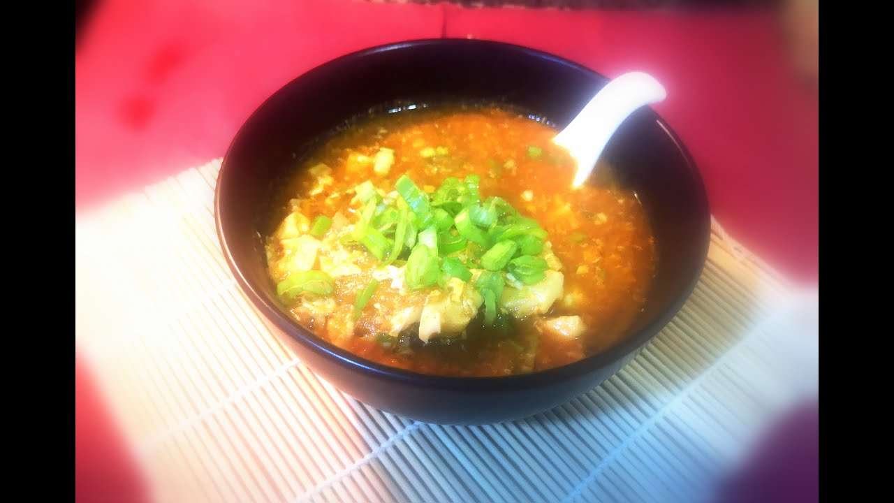 Korean dish Sudubuu jjigae. Vegetarian FunEasyChef