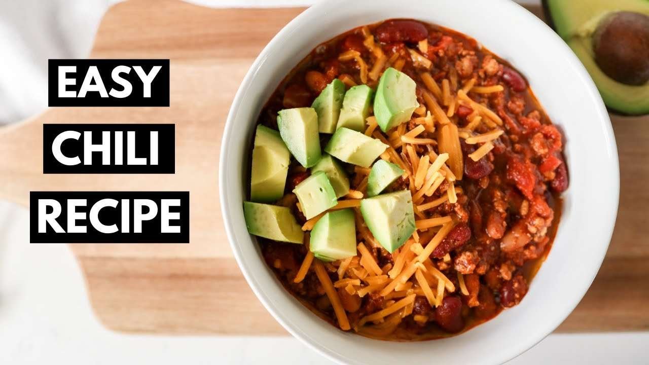 EASY CHILI RECIPE | The Best Turkey Chili | One-Pot Meal