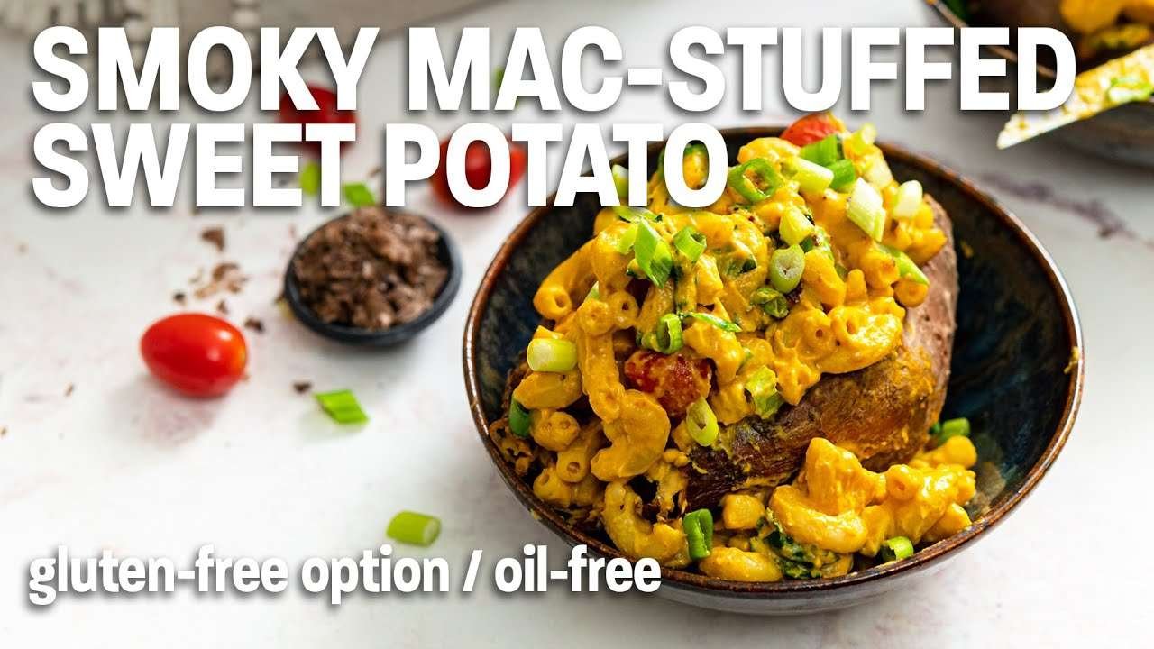 Smoky Mac-Stuffed Sweet Potato – Vegan Yack Attack