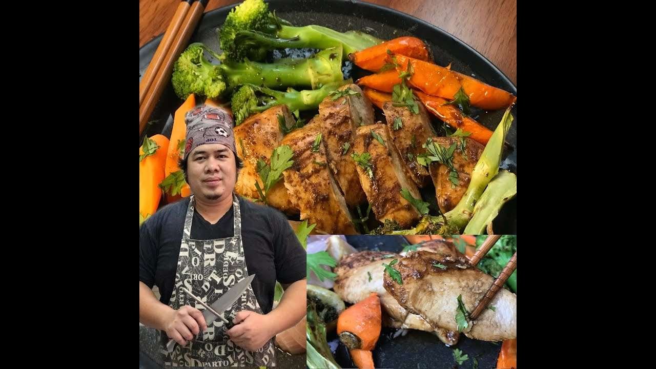 Baked Chicken Breast w/ Broccoli and Carrot | Pinoy Style | Jabagab Foodtrip