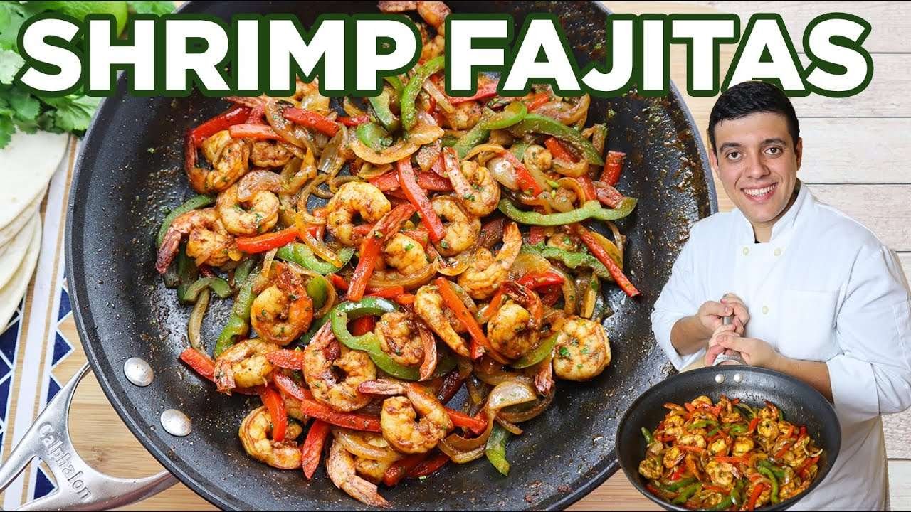 Shrimp Fajitas Recipe Easy | Lounging with Lenny