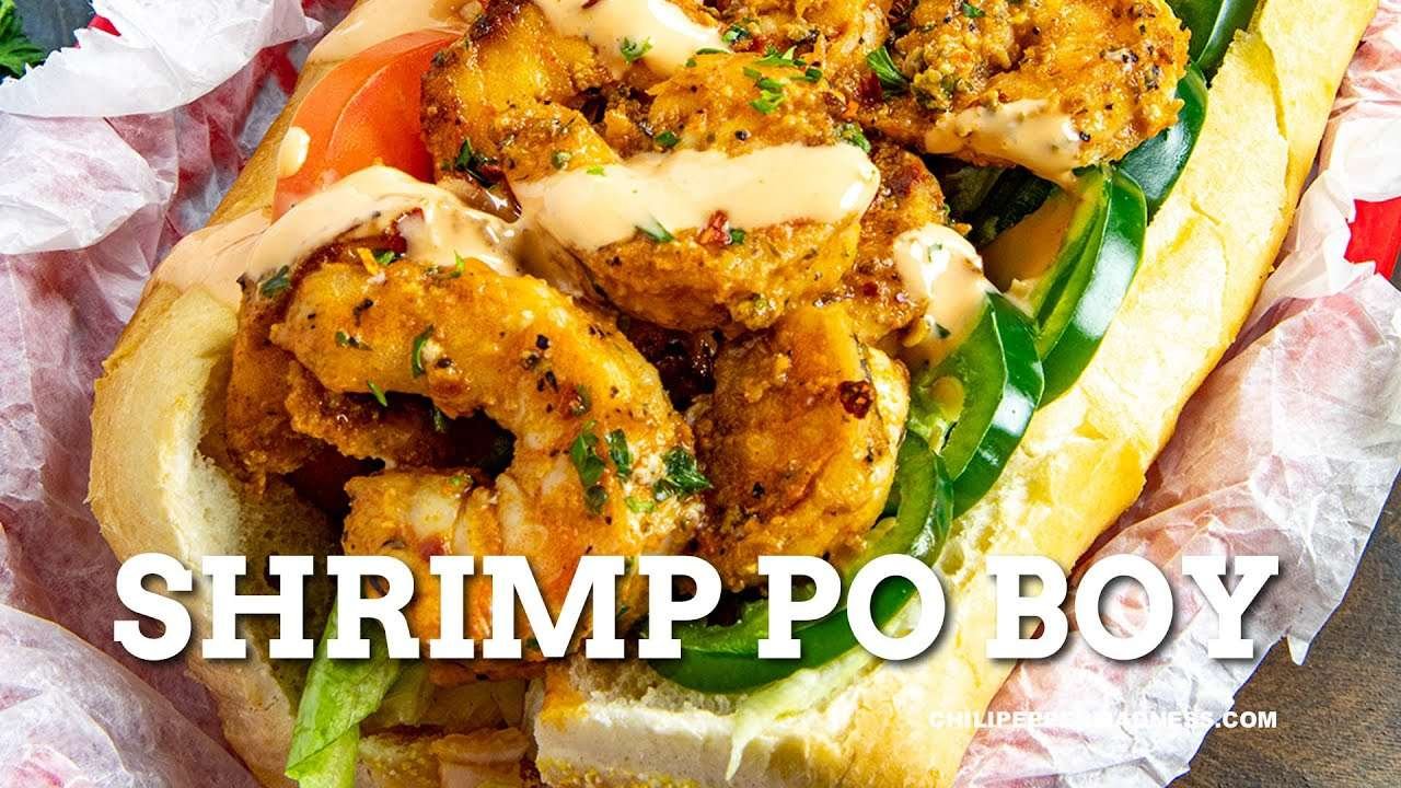 Shrimp Po' Boy Sandwich Recipe – Chili Pepper Madness