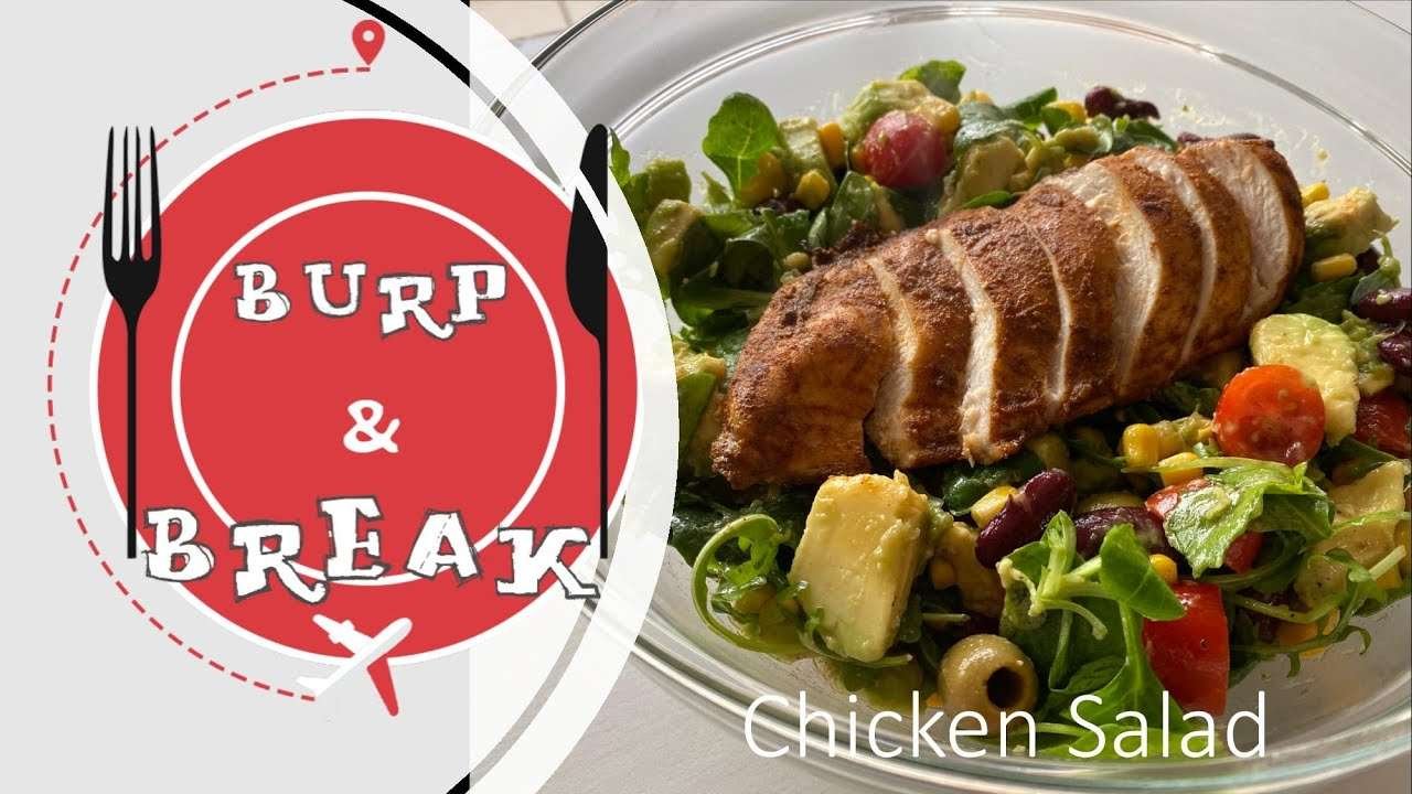 Chicken Salad recipe with easy & tasty dressing | healthy diet meal | protein meal