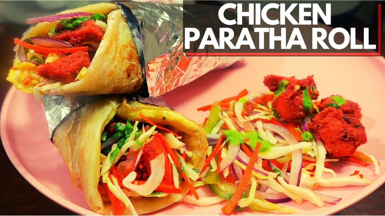 Chicken Paratha Roll Recipe | चिकन पराठा रोल रेसिपी | Chicken Tikka | Saptama's Recipe