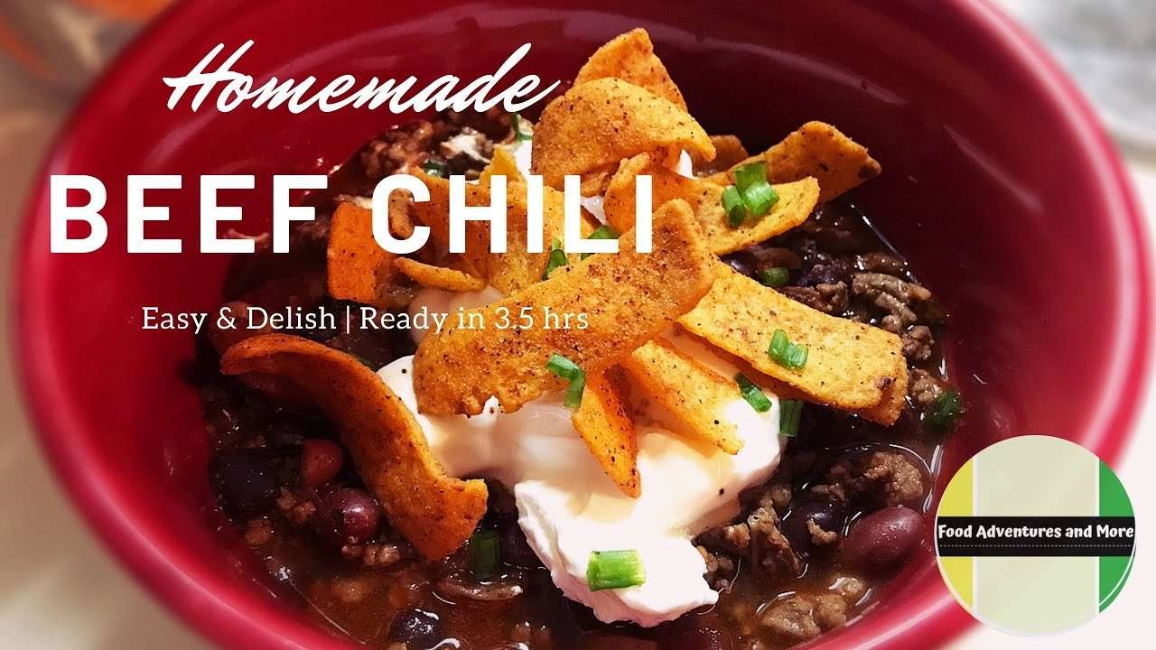 The BEST Beef Chili | Homemade | Slow Cooker Recipe | Food Adventures and More