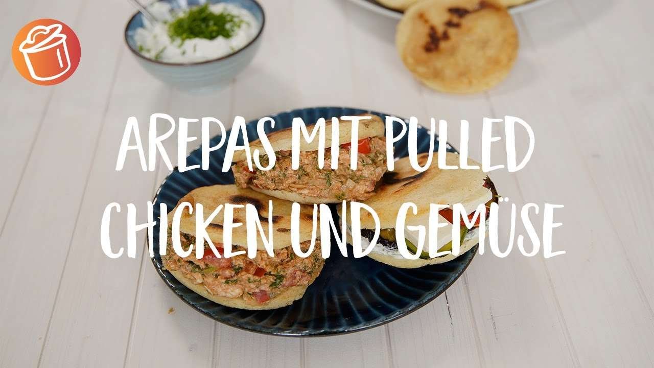 Arepas mit Pulled Chicken und Gemüse Rezept: Chochdoch mit Ramona