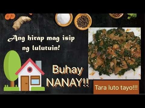 BUHAY NANAY | HIRAP MAGISIP NG LULUTUIN | LET'S COOK CHICKEN TOFU W/SPINACH IN OYSTER SAUCE(VLOG 21)