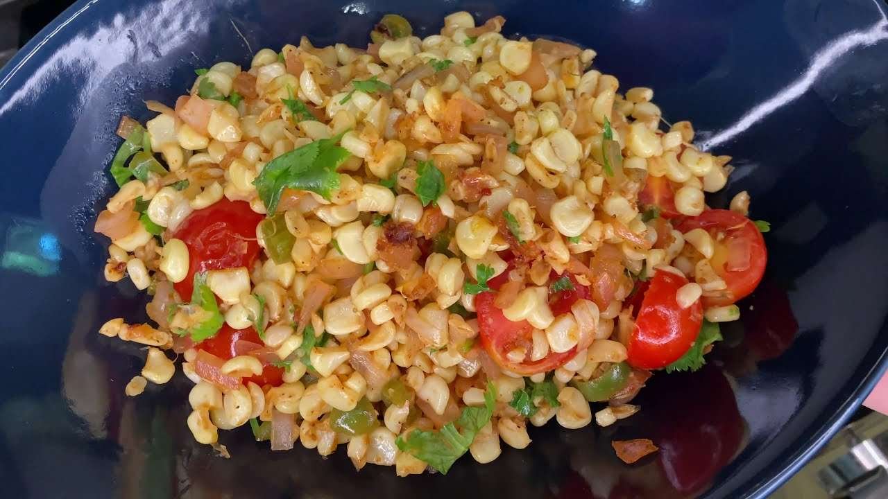 Pan-Roasted Corn Salsa by Madhavi ll Vegetarian Medley