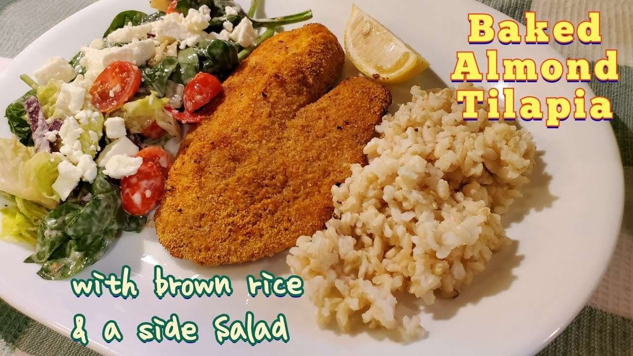 EASY BAKED ALMOND BREADED TILAPIA FOR DINNER|LOW SODIUM & NO ADDED SALT RECIPES|THE UNSALTED KITCHEN