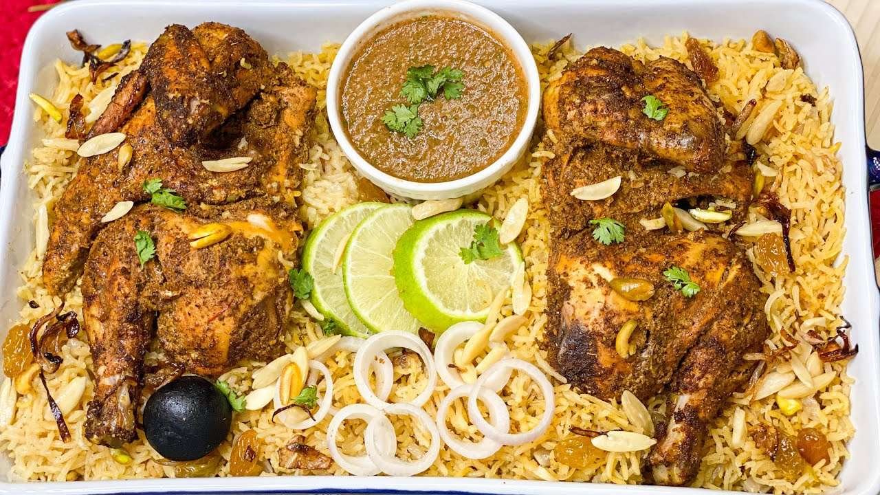 Delicious Chicken Mandi Recipe || Chicken Mandi With Mandi Sauce ||