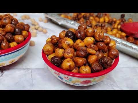 Protein Pack Roasted Spicy Chickpeas | Easy Healthy Snack Idea | Flamboyant Flavors