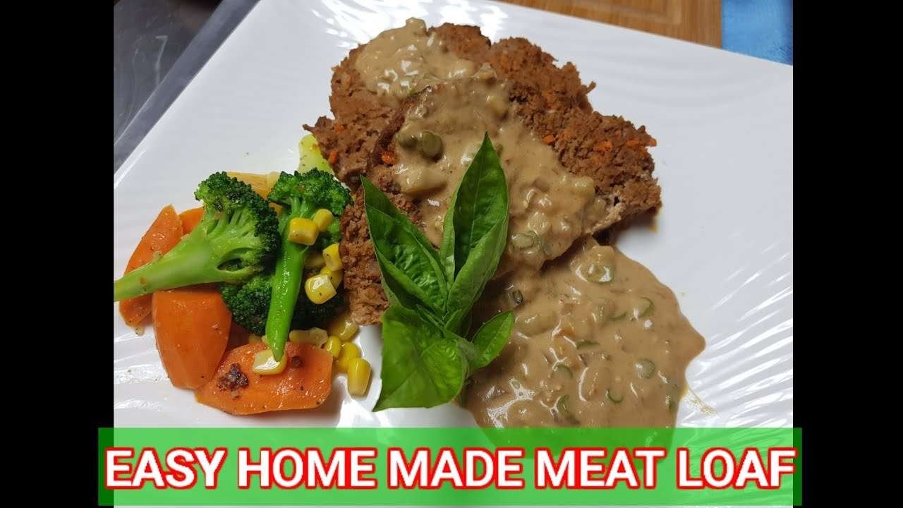 EASY HOMEMADE MEAT LOAF/ MUST TRY RECIPE/WITH ISLAND STYLE SAUCE