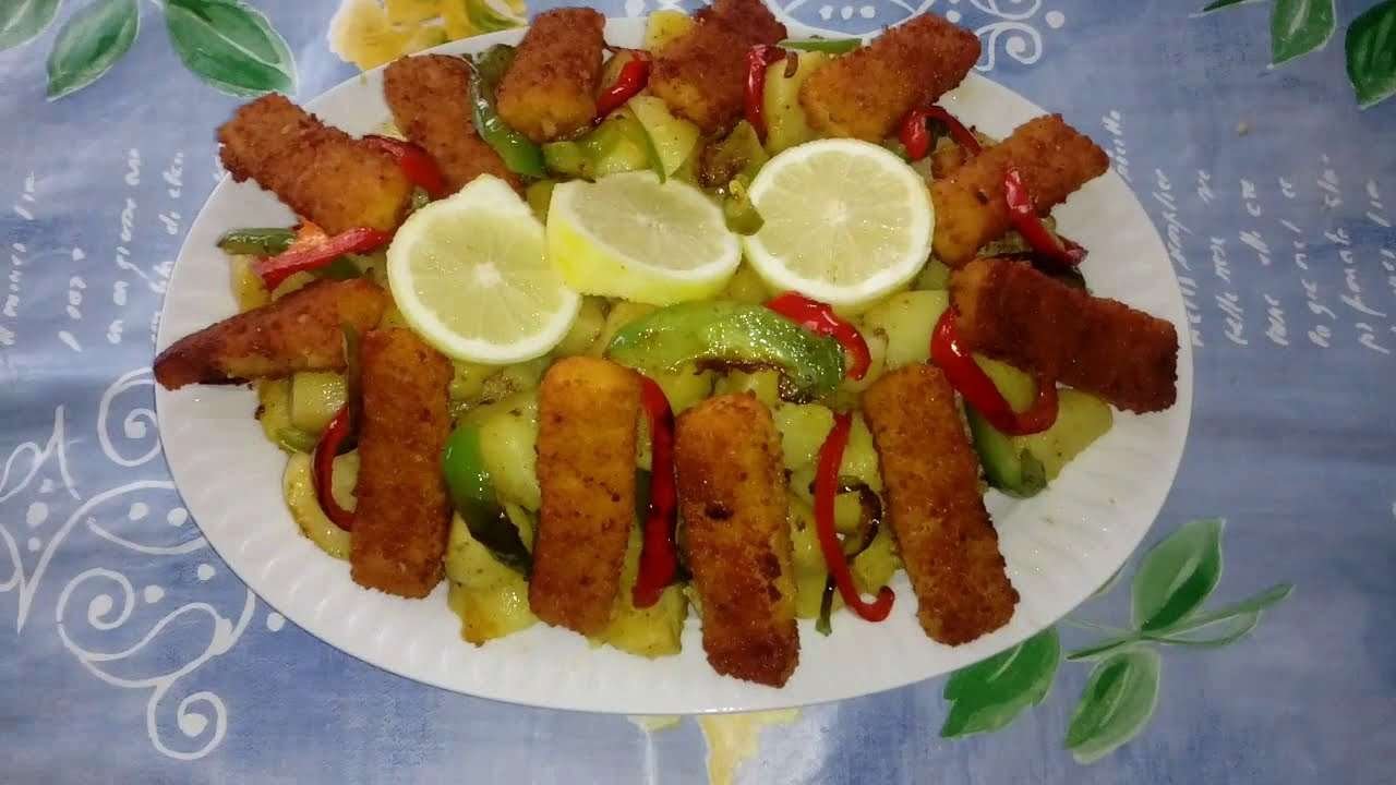 Fish Sticks and Potatoes (ENG+ARA recipe)
