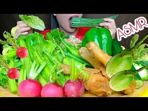 ASMR RAW | FRESH VEGGIES + BURO + FRIED CHICKEN | HILAW NA GULAY | 新鮮な野菜 | 신선한 채소들 | CRUNCHY SOUNDS.