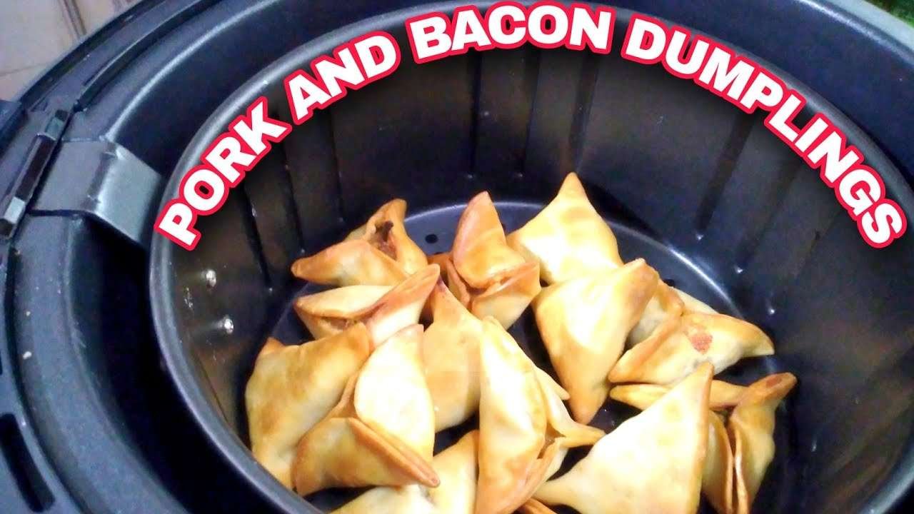 CRISPY AIR FRYER DUMPLINGS ( HOW TO MAKE PORK AND BACON DUMPLINGS ) by JESSIECA MAGUNDAYAO # OFW