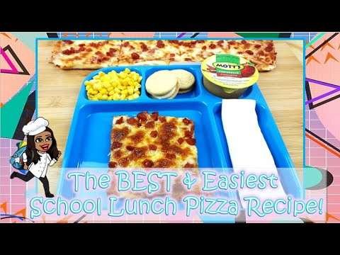 The BEST & Easiest Homemade School Lunch Pizza! (w/ Easy Pizza Sauce & Dough Recipe!)