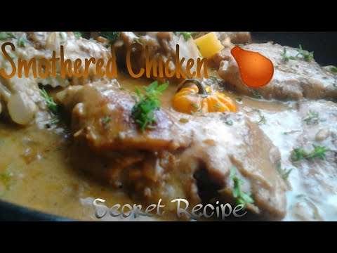 Smothered Creamy Garlic Chicken//Best Smothered Chicken//Sasha Kitchen Creative Way's
