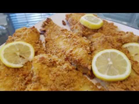 Cornmeal Oven Baked Flounder