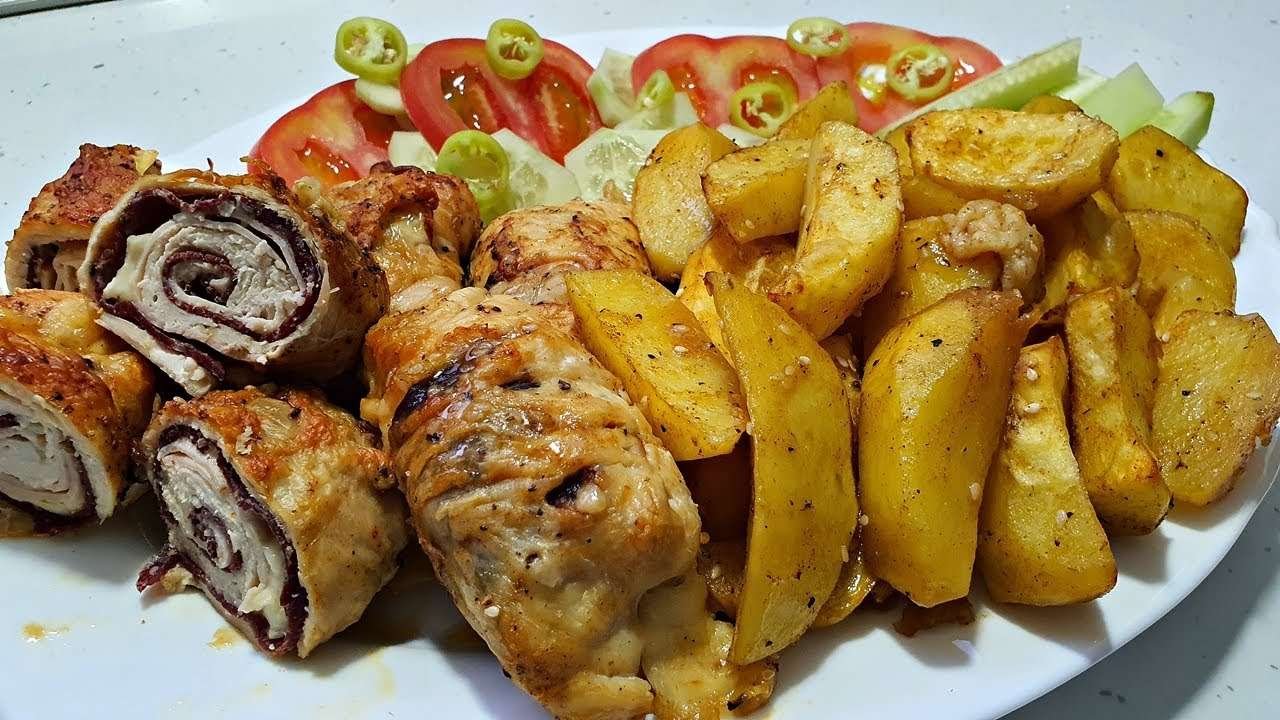 STUFFED CHICKEN ROLLS – Quick and easy recipe | 4K
