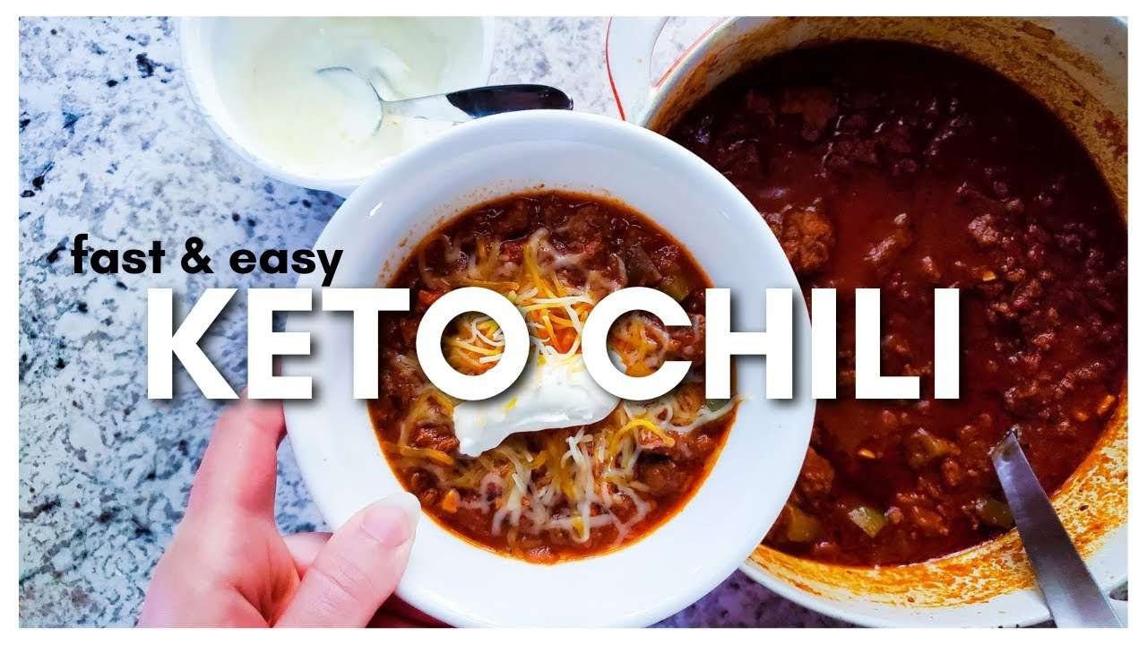 Fast & Easy KETO CHILI RECIPE [no beans low carb paleo] IN 30 MINUTES!!!