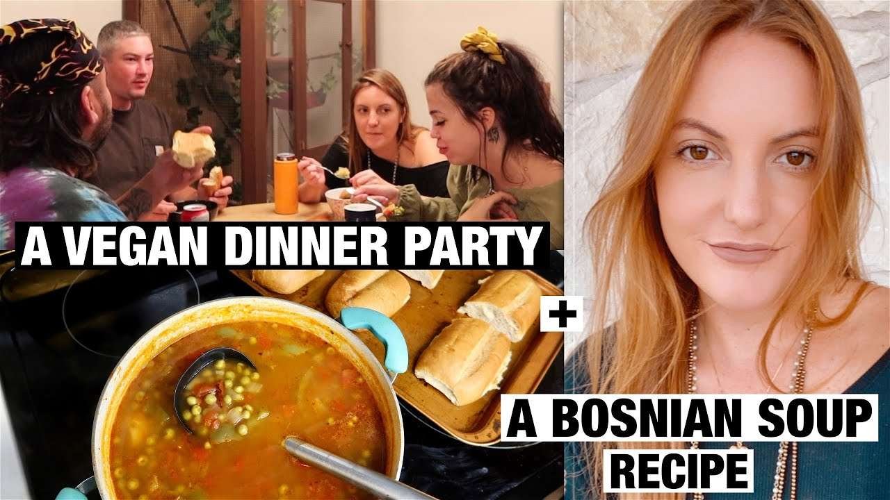 what to cook for A VEGAN DINNER PARTY! with a cozy ADDICTING BOSNIAN SOUP | fall edition