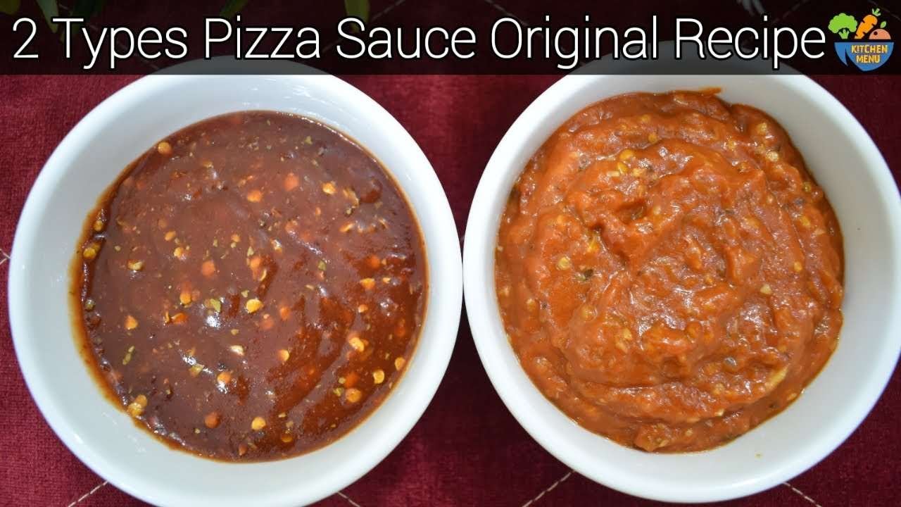 2 Types of Pizza Sauce Recipe by Kitchen Menu/Homemade Pizza Sauce Recipe/Resturant Style Sauce
