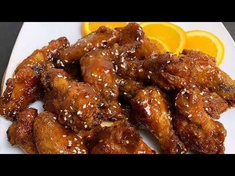 ORANGE CHICKEN WINGS | EASY OVEN ORANGE CHICKEN RECIPE