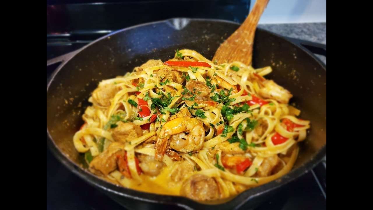 Cajun Shrimp and Chicken Pasta |In the kitchen w/ Jona Lorza