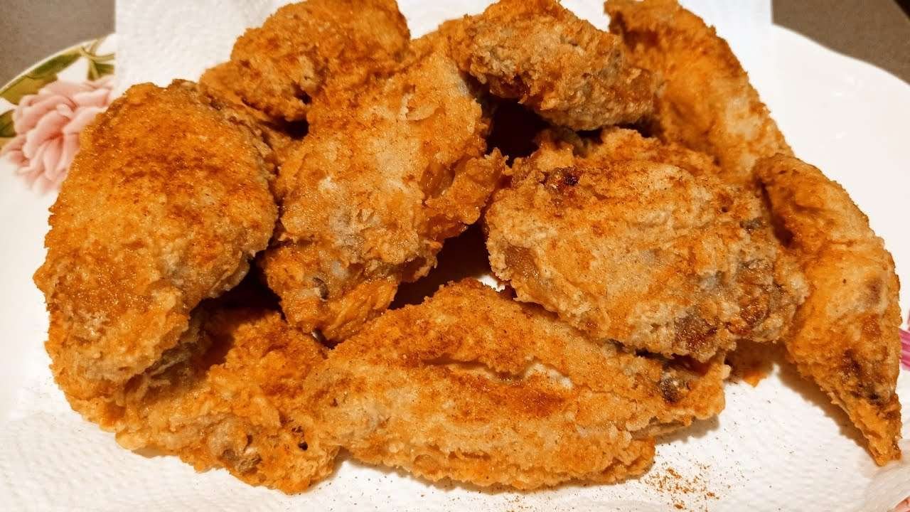 How to make crispy fried chicken mid joint wings