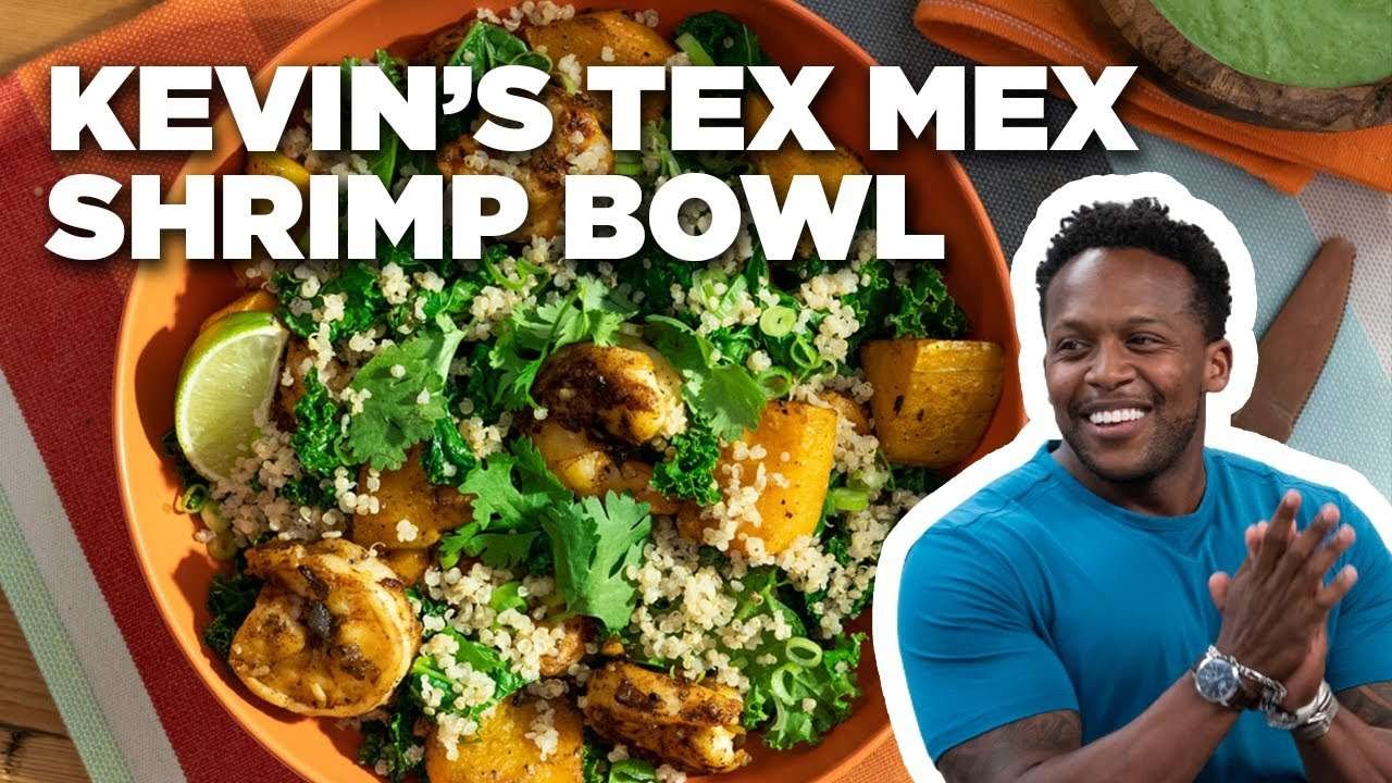 Kevin Curry's Shrimp and Squash Grain Bowl with Avocado Dressing | The Kitchen | Food Network