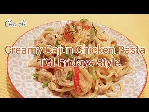 CREAMY CAJUN CHICKEN PASTA I TGI FRIDAYS STYLE
