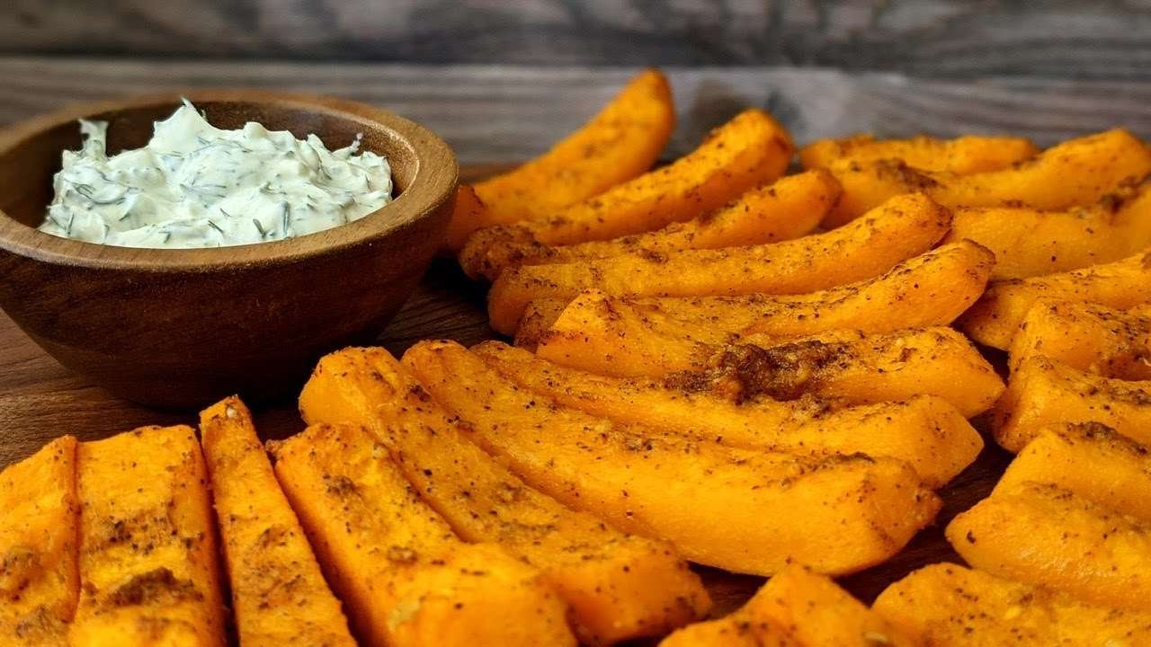 Baked Pumpkin With Dipping Sauce