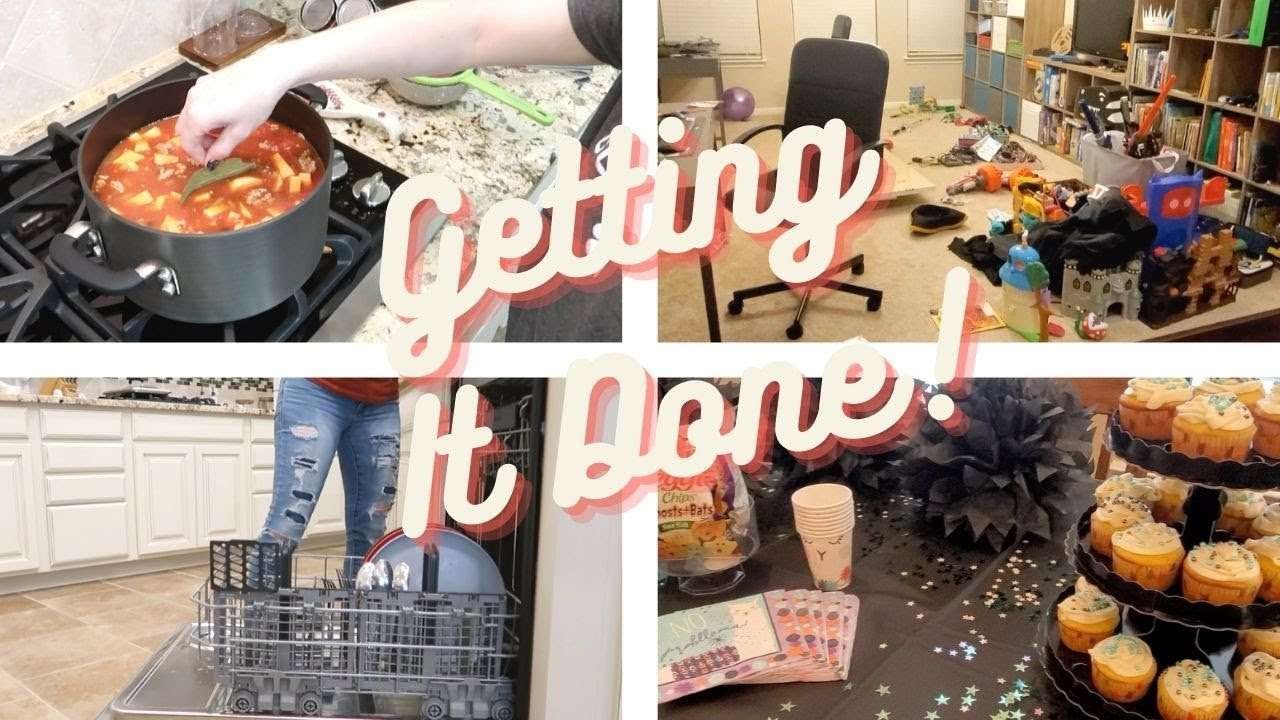 GETTING IT DONE! | CLEANING MOTIVATION | PARTY PREP |  ONE POT MEAL IDEA | 🥳 #cleanwithme