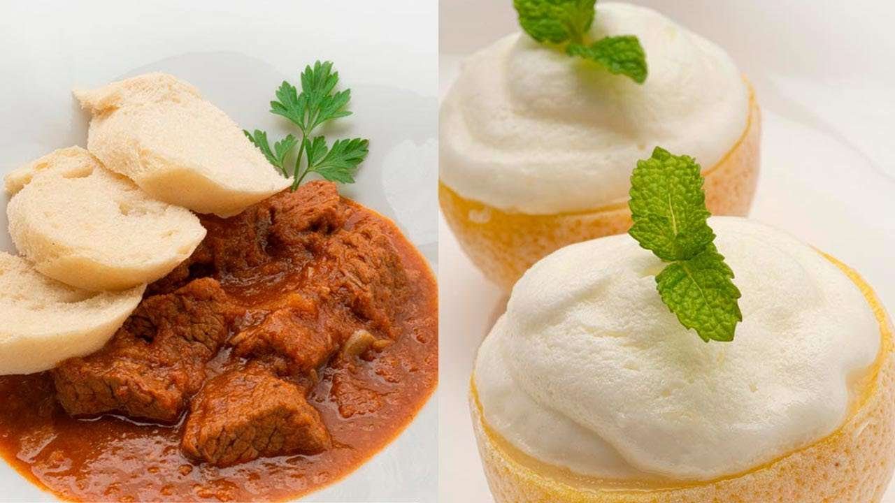 Goulash checo (Hovězí Gulá) – Limones rellenos de yogur y zumo – Cocina Abierta de Karlos Arguiñano