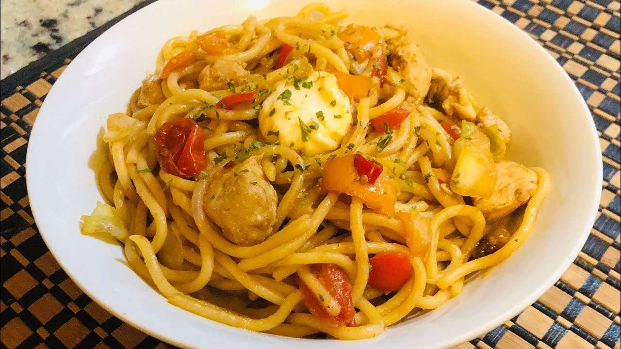 Spaghetti With Chicken & Vegetables || Comfort & Cozy Recipes || 🍁