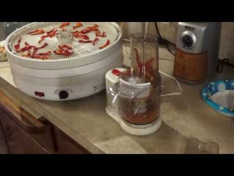 Homemade pickle-o-s and paprika powder
