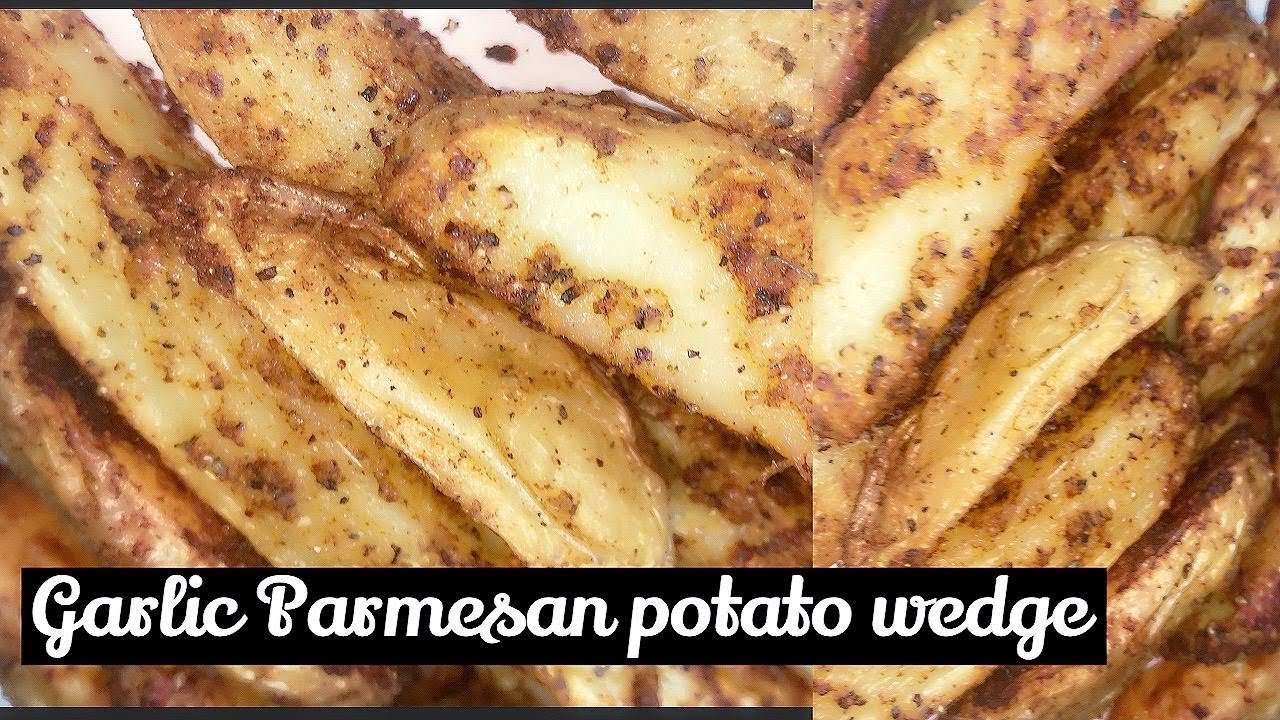 Fast&Easy Garlic Parmesan potato wedge recipe😋😋