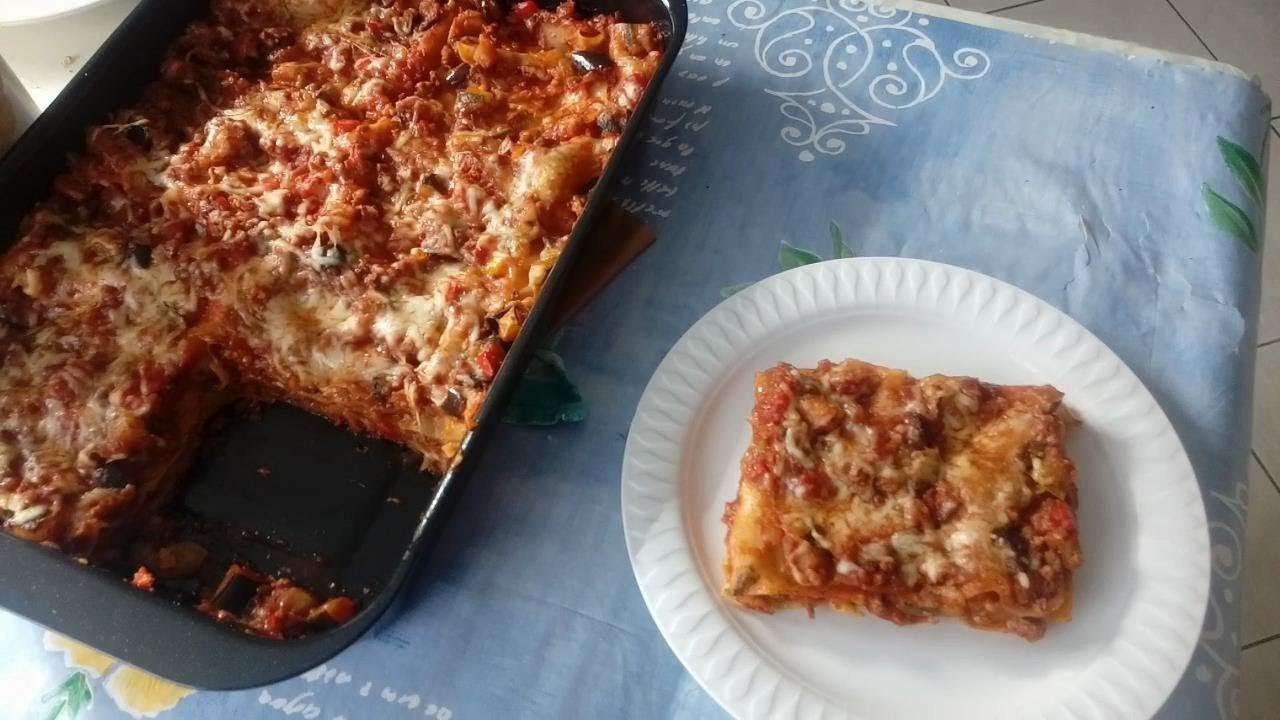 Veggie Bolognese Lasagne (ENG+ARA recipe)