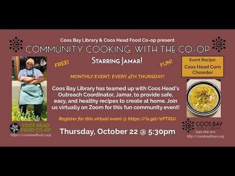 COMMUNITY COOKING WITH THE CO-OP @ CBPL (10/22/20)