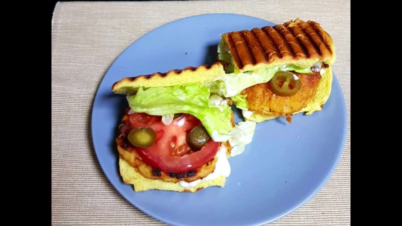 Spicy Chicken Burger, Homemade Chicken Burger, Chicken Burger, Burger