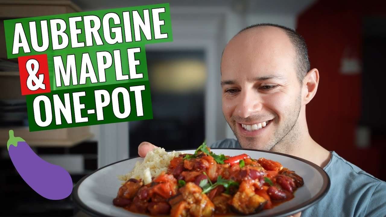 HOW TO COOK AN EGGPLANT 🍆  //  AUBERGINE & MAPLE ONE-POT RECIPE  //  PLANT-BASED MEALS 💚