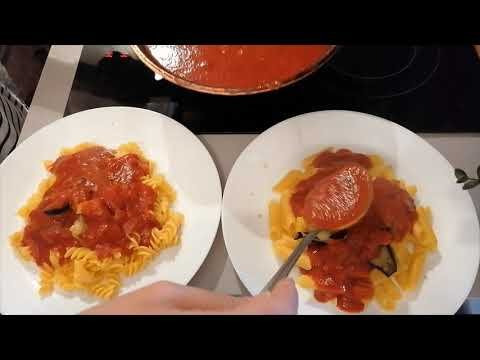 Tomato Sauce and Pasta with Eggplant | Sugo di pomodoro e pasta con melanzane | Our favorite!! | #4