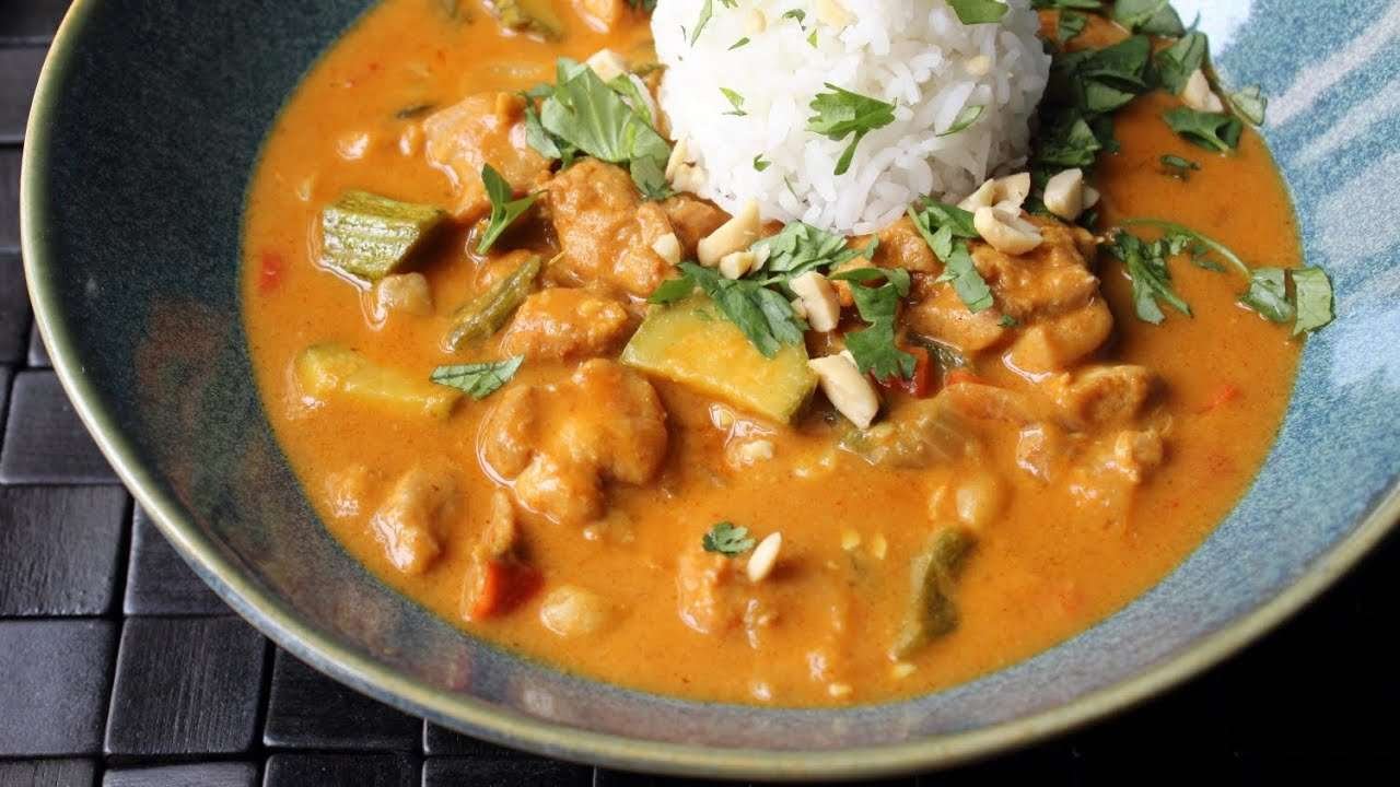 Peanut Curry Chicken  – How to Make Chicken with Peanut Curry Sauce