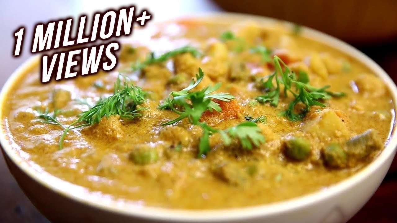 Vegetable Kurma | South Indian Mixed Vegetable Kurma Recipe | Divine Taste With Anushruti