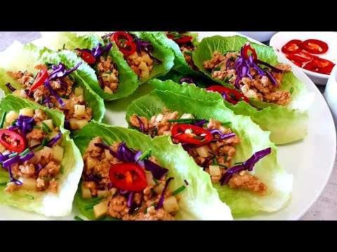 CHICKEN LETTUCE WRAP  RECIPE | LET'S MAKE THE LETTUCE EXCITING TO EAT.