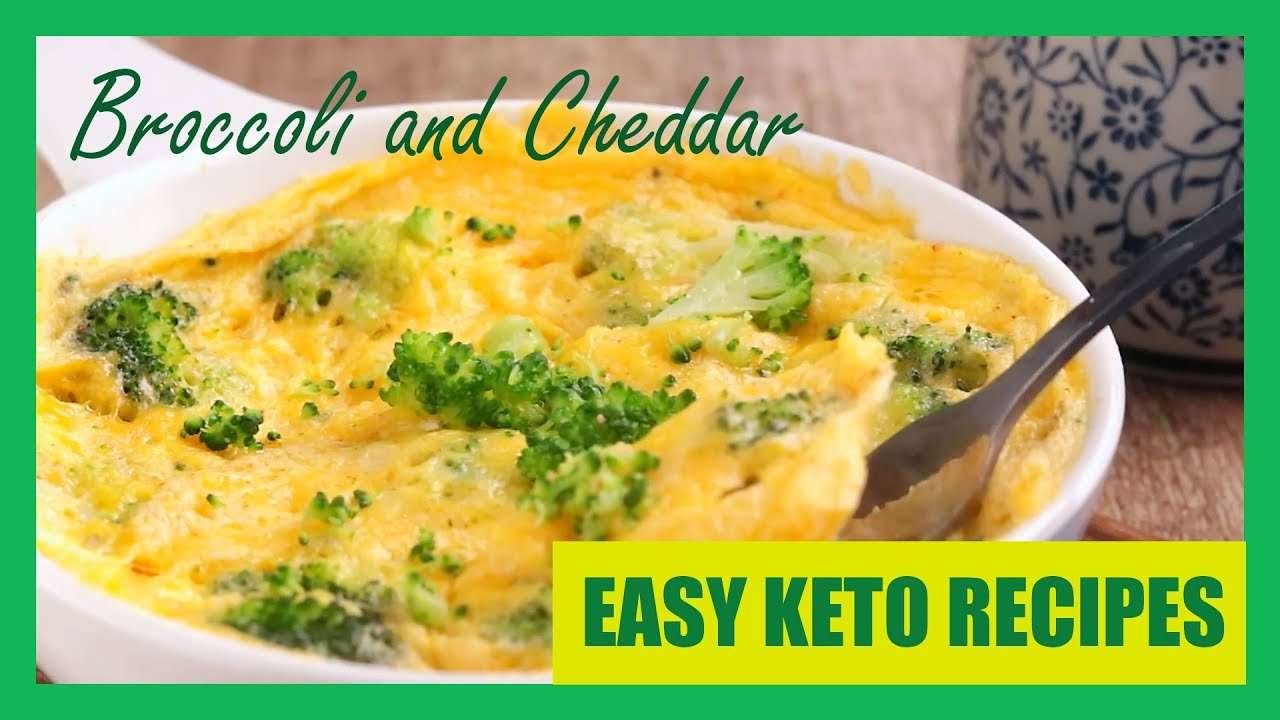 Keto Recipe with Broccoli and Cheddar Frittata | Easy Low Carb Recipes