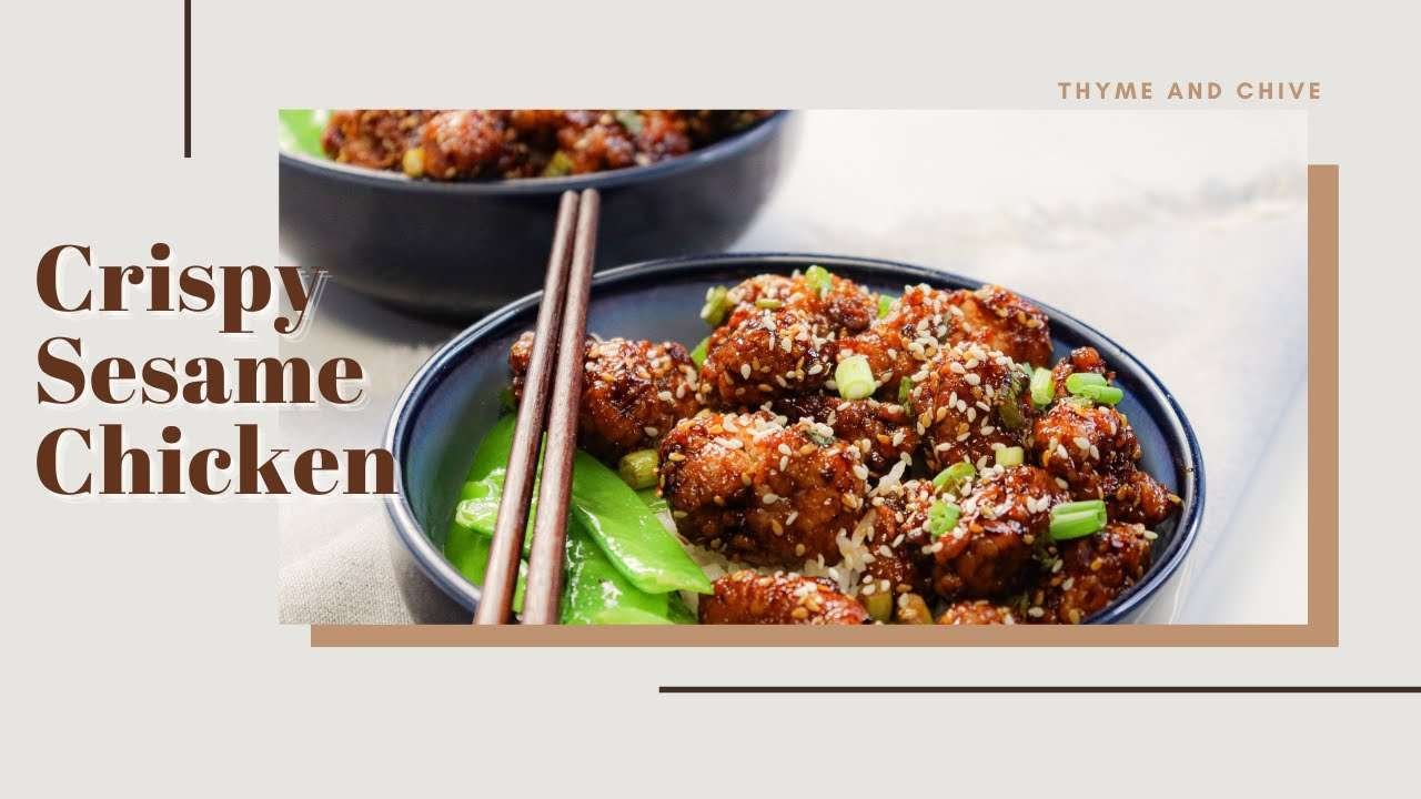 SESAME CHICKEN RECIPE | EASY RECIPES | COOK WITH ME